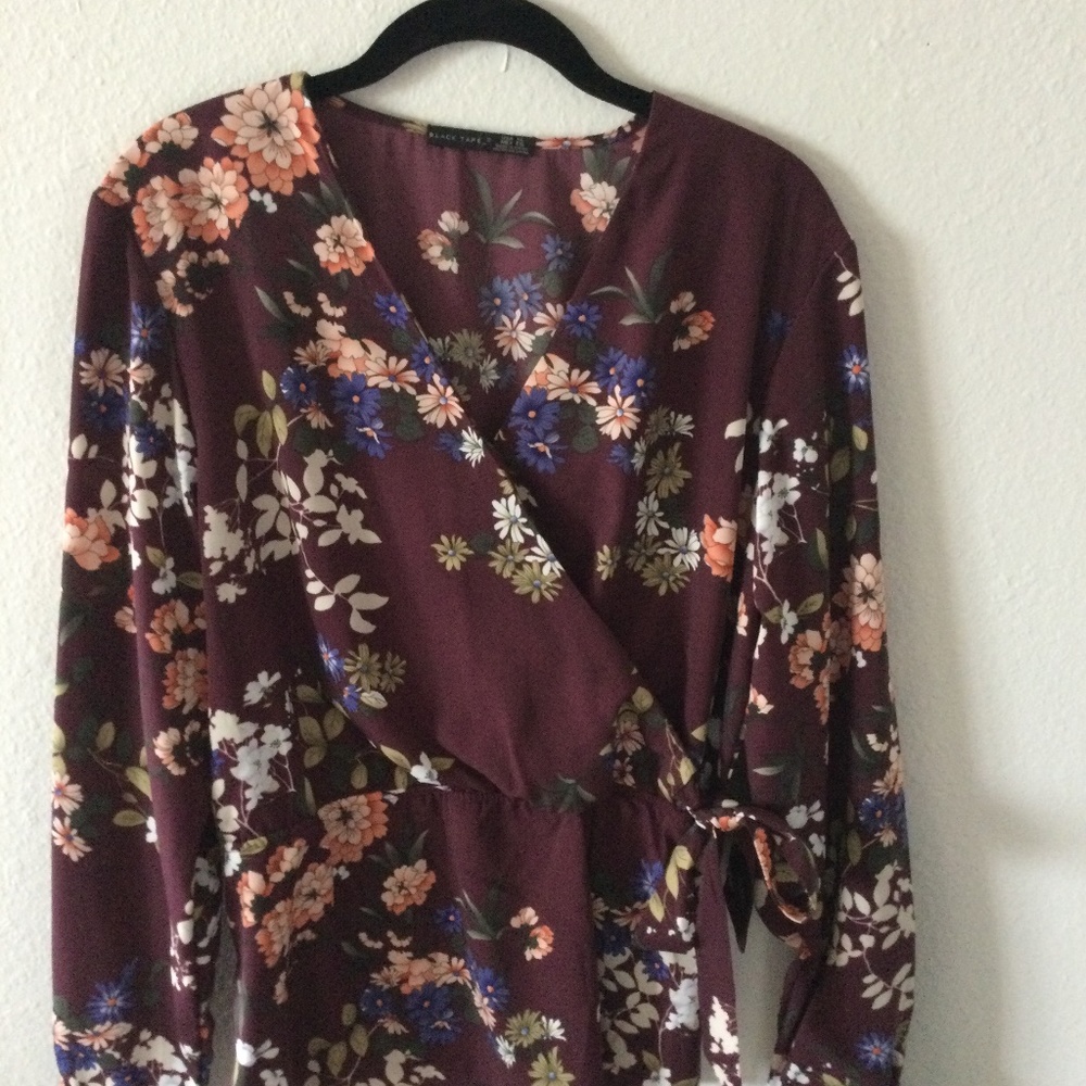 Faux wrap top